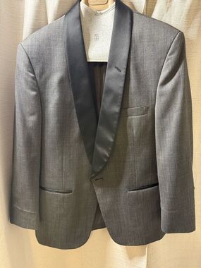 Dior Men's Blazer - Charcoal Gray Lining with Black Label